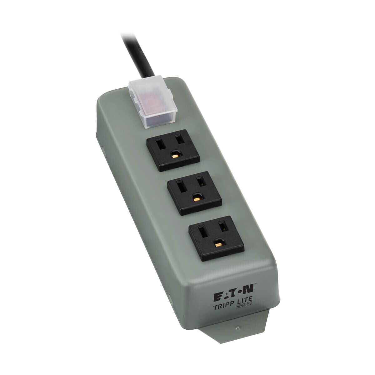 Tripp Lite 3SP9 Barra de Contactos Industrial, 3 Tomacorrientes, Cable de 2.74 m [9 pies], Clavija NEMA 5-15P, Protector para el Switch