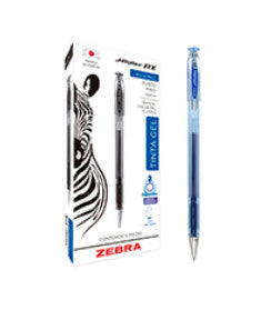 Bolígrafo Zebra J Roller RX Punto Fino 0.5mm Tinta Gel Color Azul C/12 Pzas