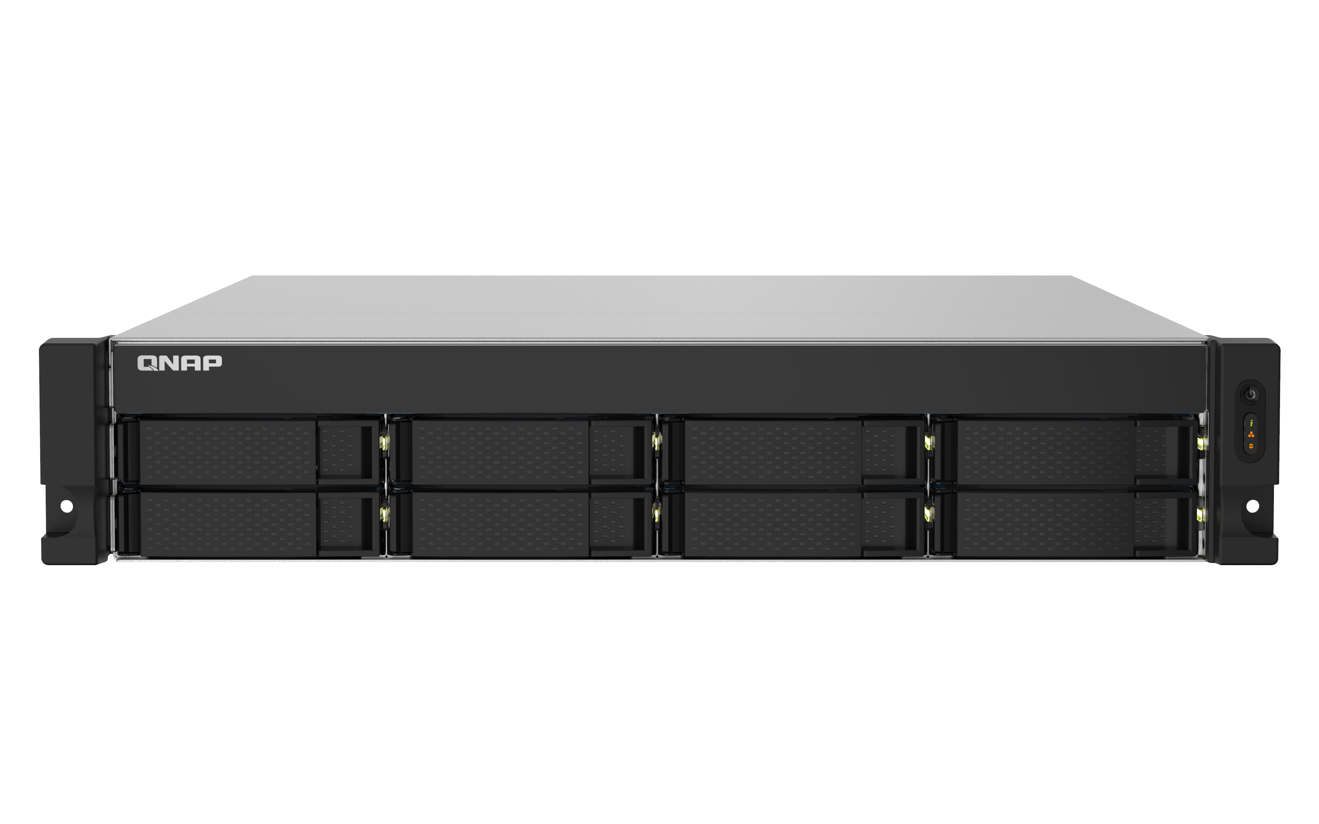 NAS QNAP TS-832PXU-4G/ 8 BAHIAS SATA HDD 3,5/RACK 2U/NUCLEO CUADRUPLE 1.7GHZ/4GB DDR4 UDIMM AMPLIABLE A 16GB/2 PTO 2,5 GBE /2 PTO 10 GBE/ USB 3.2 X4/ HOTSWAP/ NO INCLUYE DISCOS/ HASTA 144TB