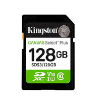 MEMORIA FLASH SD KINGSTON SDXC CANVAS SELECT 128GB 150MB/S C10 UHS-I U1 V10 (SDS3/128GB)