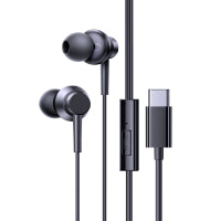 AUDIFONOS ALAMBRICOS TIPO C BASEUS, CZ11, COLOR NEGRO