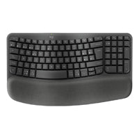 Logitech Wave Keys Wireless Keyboard 10m Range Graphite Color