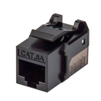 Jack Intellinet Keystone Cat6a de Impacto UTP Color Negro