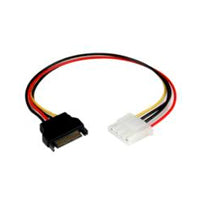 CABLE ADAPTADOR DE 30CM CONVERTIDOR DE 4 PINES A SATA - HEMBRA LP4 A MACHO SATA ALIMENTACIN CORRIENTE - CONVERSOR - STARTECH.COM MOD. LP4SATAFM12