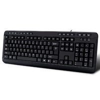 TECLADO MULTIMEDIA DE ESCRITORIO ADESSO AKB-132HB CON 3 PUERTOS USB INCORPORADOS (INGLES)