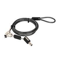 Manhattan Nano Laptop Lock 1.5m Grey
