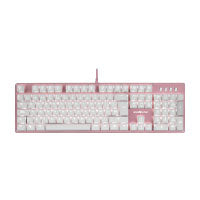 Teclado Mecánico Game Factor KBG400 Retroiluminado Switch Rojo USB Rosa