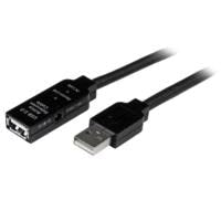 CABLE DE EXTENSIN ALARGADOR DE 10M USB 2.0 HI SPEED ALTA VELOCIDAD ACTIVO AMPLIFICADO - MACHO A HEMBRA USB A - NEGRO - STARTECH.COM MOD. USB2AAEXT10M
