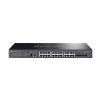TP LINK SWICTH SG5428X AMINISTRABLE L3 APILABLE DE 24 PUERTOS GIGABIT 4 RANURAS DE 10G