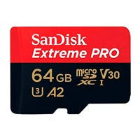Sandisk Extreme Pro 64GB MicroSDXC A2 V30 Flash Memory