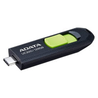 MEMORIA ADATA 128GB USB TIPO C UC300 RETRACTIL NEGRO VERDE (ACHO-UC300-128G-RBK/GN)