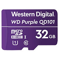 Western Digital Purple WDD32G1P0C 32GB Micro SD QD101-1UHS Class 10 Micro SD Memory Card for video surveillance.