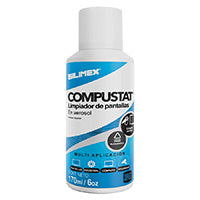 LIMPIADOR DE PANTALLAS | SILIMEX | COMPUSTAT 170 ML | AEROSOL LIMPIADOR DE LAPTOPS, TABLETAS, SMART TVS, SMART PHONES | LIBRE DE CFC Y HCFC