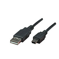Manhattan USB 2.0 A-Mini B Cable 0.9m Black