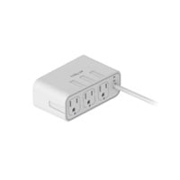 CARGADOR ACTECK ENERGON MATE CE676 / EXTENSIN DE ESCRITORIO / 2 X USB / 2 X TIPO C / 3 X CONTACTOS / SUPRESOR DE PICOS / BLANCO / INDICADOR LED / RESISTENTE AL FUEGO / 1.85 M / AC-936521