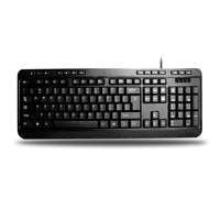 TECLADO MULTIMEDIA DE ESCRITORIO ADESSO RESISTENTE A DERRAMES AKB-132UB USB (INGLES)