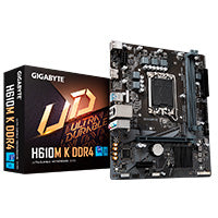Motherboard Gigabyte H610M K 2xDDR4 64GB 3200Mhz PCIe 4.0 M.2 1xHDMI S 1700 12th 13th Gen mATX