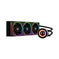 ENFRIAMIENTO LIQUIDO HYDROX EXPERT LEVEL HYX40 /  PANTALLA OLED 2.1 PULG FULL COLOR / SERIE DE 7 PINES / ARGB / 3 VENTILADORES / HIDRODINAMICO / SOFTWARE / 2400 RPM / INTEL - AMD / NEGRO / BR-941808
