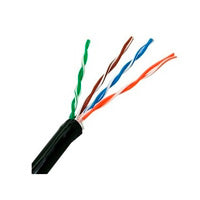 CABLE UTP EXTERIOR SAXXON 100% COBRE/ CATEGORIA 5E / COLOR NEGRO/ 305 MTS/ REDES/ VIDEO/ 4 PARES
