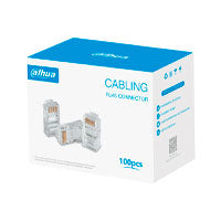 PLUGS RJ45 CAT5E DAHUA DH-PFM976-531 CAJA CON 100 PLUGS RJ45 CAT5E/ CHAPADO DE ORO DE 15 U/ CLASIFICACION DE RESISTENCIA AL FUEGO UL94V-2