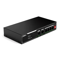 SWITCH/ DAHUA/ DH-SF1006LP/POE DE 6 PTOS FAST ETHERNET/ 4 PTOS POE 10/100/ 36 WATTS TOTALES/ 2 PTOS UPLINK RJ45 10/100/ POE WATCHDOG/ SOPORTA HASTA 250MTS SOBRE UTP CAT 6/ PROTECCION CONTRA DESCARGAS
