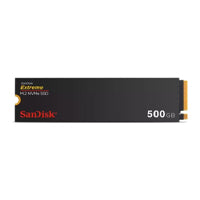 UNIDAD DE ESTADO SOLIDO SSD INTERNO SANDISK EXTREME 500GB M.2 2280 NVME PCIE GEN4 LECT.5000MBS ESCRIT.4000MBS PC LAPTOP MINIPC  SDSSDX3N-500G-G26
