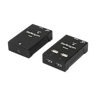 EXTENSOR USB 2.0 DE 4 PUERTOS POR CABLE CAT5 O CAT6 - EXTENSOR COMPACTO USB 2.0 POR ETHERNET - HASTA 40 METROS - HUB USB 2.0 REMOTO STARTECH