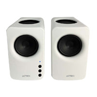 BOCINAS ACTECK DYNAMIC EXACT MINI BS475 / INALAMBRICA / 10 W RMS / SONIDO ESTEREO 2.0 / CONEXION BLUETOOTH - AUX / CONTROL DE VOLUMEN / INDICADOR LED / BLANCO / AC-936378
