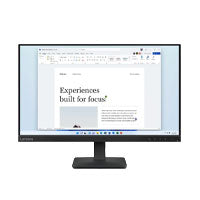 MONITOR LENOVO L24-4E / 24 PULGADAS 1920X1080 / PANEL IPS / 4MS 100HZ 99% SRGB / HDMI(1) VGA(1) / COLOR NEGRO / 3Y EN CENTRO DE SERVICIO