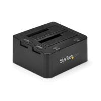 BASE DOCKING STATION USB 3.0 DE 2 BAHIAS SATA III DE 2.5 O 3.5 PULGADAS PARA SSD O DISCO DURO BASE DE CONEXION PARA INTERCAMBIO EN CALIENTE DE UNIDADES DE DISCO DURO - STARTECH.COM MOD. SDOCK2U33V