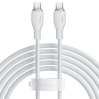 CABLE DE CARGA RPIDA BASEUS, TIPO C A TIPO C, CABLE DE CARGA 100 W, 5 A, 1,2 M, COLOR BLANCO