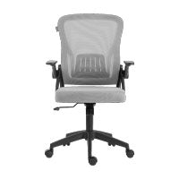 Silla de Oficina Acteck Flux Lite EC313/Soporta 100 kg Mecanismo Mariposa Inclinación 120/Reposabrazos 90/Ngo-Gris