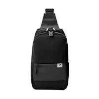 VORAGO CB-300 BLACK POLYESTER CROSSBODY SLING BAG