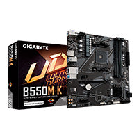 Gigabyte B550M K Motherboard 4xDDR4 128GB 4733Mhz PCIe 4.0 M.2 HDMI DP S AM4 Ryzen mATX