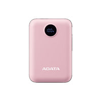 BATERIA DE RESPALDO ADATA POWER BANK C10022 10000MAH ENTRADA USB TIPO C Y USB TIPO A ROSA PC1002212PK