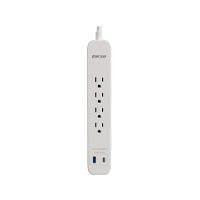 SUPRESOR DE PICOS FORZA FSP-451USBCW 1625W, 50/60HZ,110/220VCA, AMPERAJE 13A CABLE 46 CM, ENTRADA NEMA 5-15P, SALIDA 4 X NEMA 5-15R, 2 PUERTOS USB 1 TIPO A Y 1 C, LUZ LED DE ESTADO, GARANTIA VITALICA