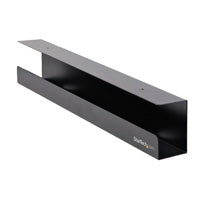 ORGANIZADOR DE CABLES PARA DEBAJO DEL ESCRITORIO - BANDEJA ORGANIZADORA/PORTA CABLES PARA OFICINA - MONTAJE EN ESCRITORIO/MESA PARA CABLEADO/EXTENSIONES ELECTRICAS DE PC - 60CM LARGO X 7.6CM FONDO