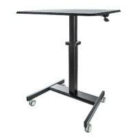 ESCRITORIO MVIL DE TRABAJO DE PIE - MESA ERGONMICA/PORTTIL CON AJUSTE DE ALTURA/BLOQUEO - ESTACIN DE TRABAJO/CARRO AJUSTABLE CON RUEDAS PARA COMPUTADORA/LAPTOP - PROFESOR/ESTUDIANTE STARTECH