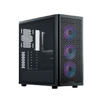 GABINETE COOLER MASTER ELITE 502, ARGB FAN 4 / NEGRO/ MEDIA TORRE/ITX / MICRO ATX / ATX / VENTANA