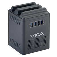 REGULADOR DE VOLTAJE VICA CONNECT 800 800 VA / 400 W 4 TOMAS NEMA 5-15R Y CENTRO DE CARGA CON 4 PUERTOS USB