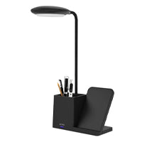 CARGADOR ACTECK ENERGON LUMIMATE CI722 / DE ESCRITORIO / LAMPARA LED / CARGA INALMBRICA QI / PORTALAPICES / 15 W / PARA SMARTPHONES / NEGRO / AC-937177