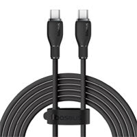 CABLE DE CARGA RPIDA BASEUS, TIPO C A TIPO C, CABLE DE CARGA 100 W, 5 A, 1,2 M, COLOR NEGRO