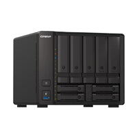 NAS QNAP TS-H973AX-32G/ 9 BAHIAS /5 DE 3,5 4 DE 2,5/NUCLEO CUADRUPLE 2.2GHZ/32GB DDR4 SODIMM HASTA 64GB/2 PTO 2,5 GBE/1 PTO 10 GBE /USB 3.2 X3/ HOTSWAP/ NO INCLUYE DISCOS/AMD RYZEN V1500B