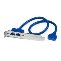 BRACKET DE 2 PUERTOS USB 3.0 SUPERSPEED CON CONEXIN A TARJETA MADRE - 2X USB 3.0 A HEMBRA - IDC 20 PINES HEMBRA - STARTECH.COM MOD. USB3SPLATE