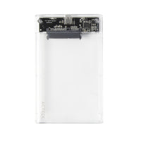 CARCASA CASE ENCLOSURE PARA DISCO DURO ACTECK ARMOR CLEAR HC440 / SSD 2.5 / CONEXION USB C / SATA / TRANSPARENTE / AC-934695