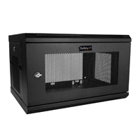 GABINETE RACK DE SERVIDORES 6U DE 19 PARA MONTAJE - CON PROFUNDIDAD AJUSTABLE DE 38CM/15 Y CIERRE DE SEGURIDAD - VENTILACION, ESTANTE Y CINTA DE GANCHO Y FELPA - ENSAMBLADO STARTECH.COM