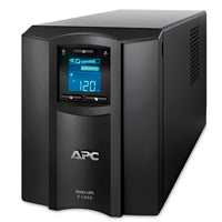 UPS APC 1000VA/600W Pantalla LCD 120V Conexión Inteligente Torre de Onda Sinusoidal Pura 8 Contactos Color Negro