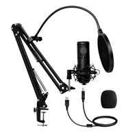 MICROFONO GAMER BALAM RUSH STELAR MC970 / USB / PUERTO XLR / UNIDIRECCIONAL / CON SOPORTE DE BRAZO / FILTRO ANTI POP / ROTACION 360 / NEGRO / BR-932967