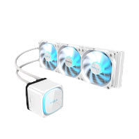 DISIPADOR LIQUIDO GIGABYTE GIGABYTE EAGLE 360 ICE / SOCKET INTEL 1851, 1700 / AMD AM5, AMD4 / 3X 120MM / COLOR BLANCO / GAMER