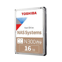 DD INTERNO 16TB NAS TOSHIBA N300 PRO/SATA 6.0 GBITS/3.5/CMR/7200 RPM/VELOCIDAD DE TRANSFERENCIA 294MBS/ CACHÉ 1024